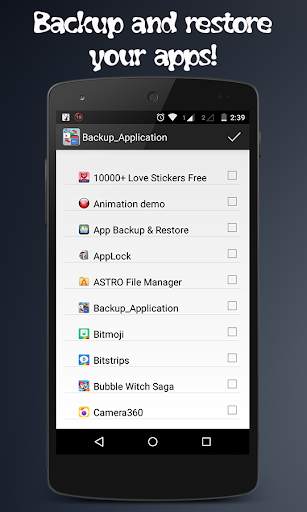 App Backup Free screenshot 1