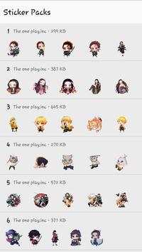Demon Hunter Slayer stickers for Whatsapp screenshot 1