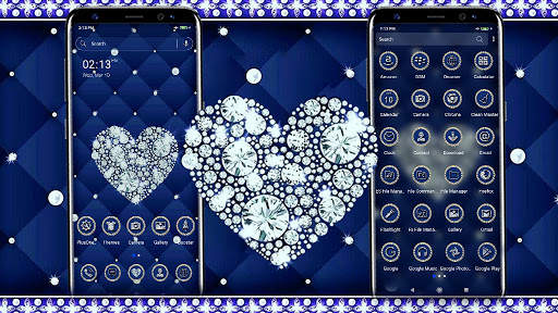 Diamond Heart Launcher Theme screenshot 1
