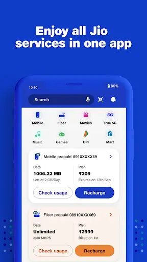 MyJio: For Everything Jio screenshot 1