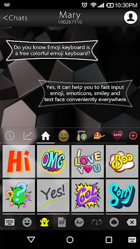 Business Black Emoji Keyboard screenshot 3