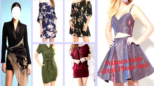 Women mini dress Photo Suit screenshot 17