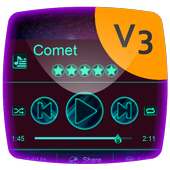 Comet Music Player Theme logo