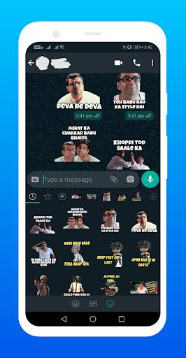 BabuRao Stickers for WhatsApp - WA Stickers Pack screenshot 3