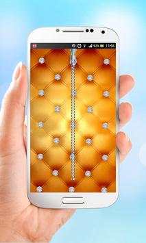 Diamond Zipper Lock Screen screenshot 1