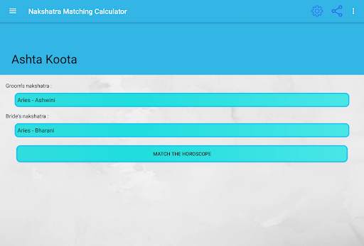 Nakshatra Matching Calculator screenshot 1