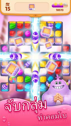 Sweet Crunch - เกม จับกลุ่ม 3 screenshot 2