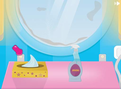Girls bathroom cleaning games screenshot 6