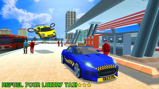 Real Flying Taxi Car Simulator Driving Games screenshot 1