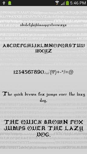 Gothic Fonts for Android screenshot 7