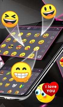 Silver Pink Metal Keyboard Theme screenshot 2