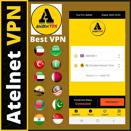 ATELNET VPN screenshot 1