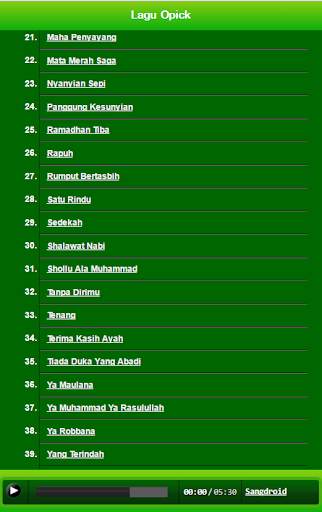 Kumpulan Lagu Opick screenshot 3
