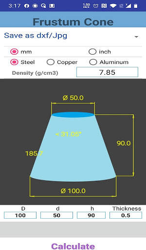 cone calculator screenshot 16