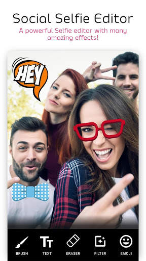 Social Selfie Editor : Edit & Add Text on Photo 1 تصوير الشاشة