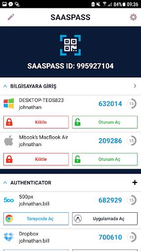 SAASPASS Şifre Yöneticisi & Au screenshot 2
