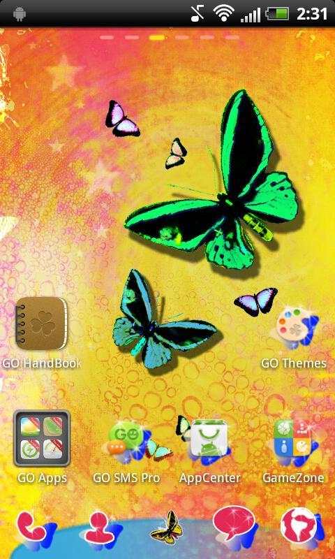 Butterfly GO Launcher Theme screenshot 3