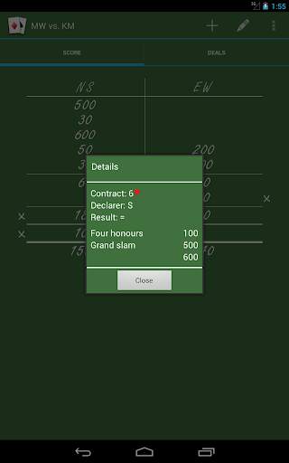 Bridge Score – rubber bridge screenshot 8
