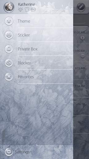 GO SMS PRO 55° GREY THEME screenshot 5
