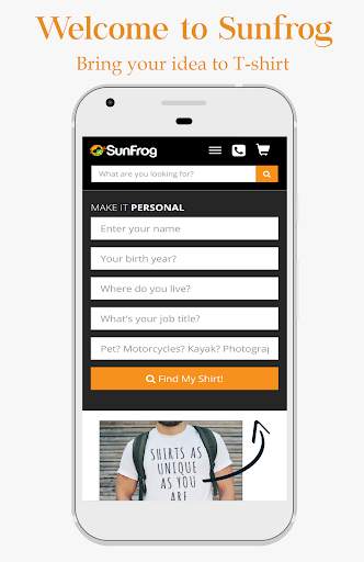 Sunfrog: Online T-shirt Shop screenshot 1