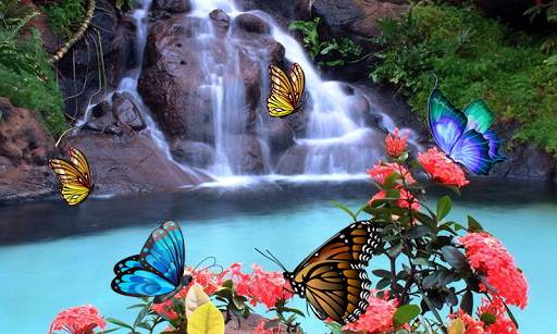 3D Butterfly Live Wallpaper скриншот 3