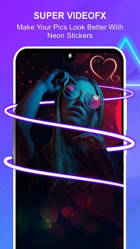 Super FX Video Effects - Neon Sketch Video Editor screenshot 1