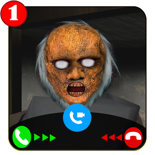 scary granny's video call/chat game prank icon