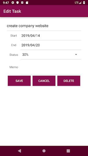 Project Planner скриншот 5
