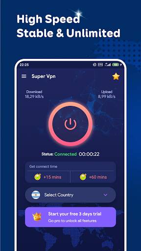 Super VPN - free VPN screenshot 1