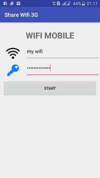 Share wifi, Wifi hotspot 3G screenshot 2