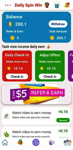 Daily Spin Win, Earn Money स्क्रीनशॉट 1