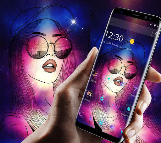 Cool Sexy Lips Girl Theme screenshot 1