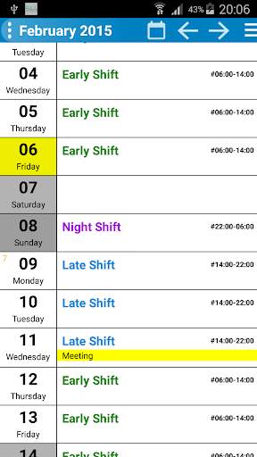 Shift Wage Planer Trial screenshot 1