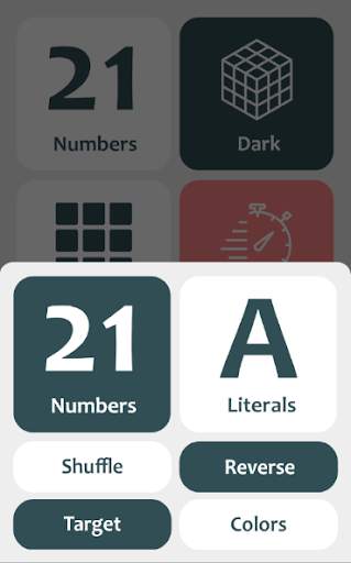 Schulte Table screenshot 2