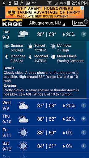 KRQE Weather screenshot 2