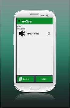 W-Clear Whatsapp Clean screenshot 4