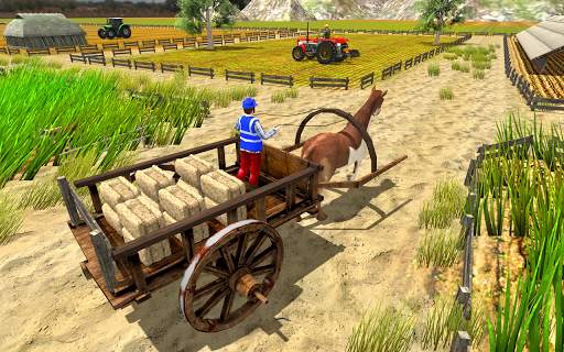 Offroad Tractor Trolley Simulator Cargo Driver 3D screenshot 5