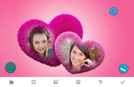 Fluffy Heart Photo Frames screenshot 1