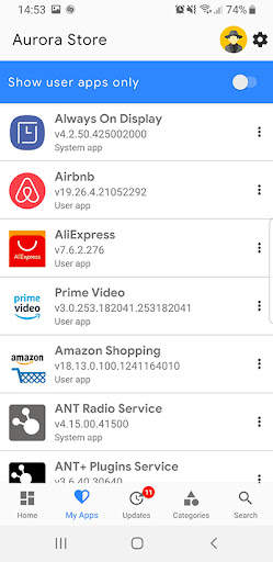 Aurora Store Mobile Market Helper App 2021 screenshot 4