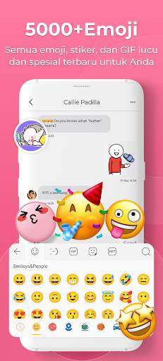 Emoji Keyboard Lite:Emoji Tema screenshot 1