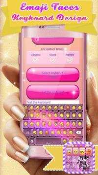 Emoji Faces Keyboard Design screenshot 5
