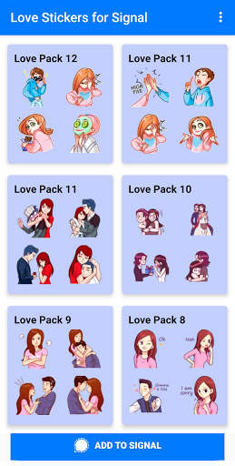 Love Story Stickers for Signal Messenger screenshot 5