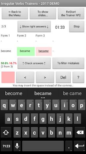 Irregular Verbs screenshot 6