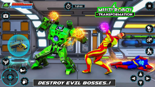 Robot Transform Car Games 3D screenshot 6