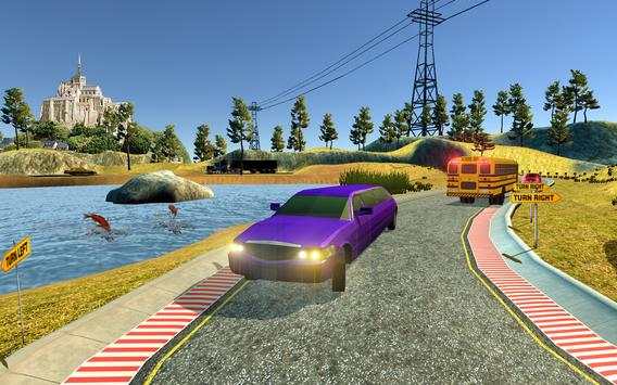Limo Car Offroad Hill Driving Game screenshot 3