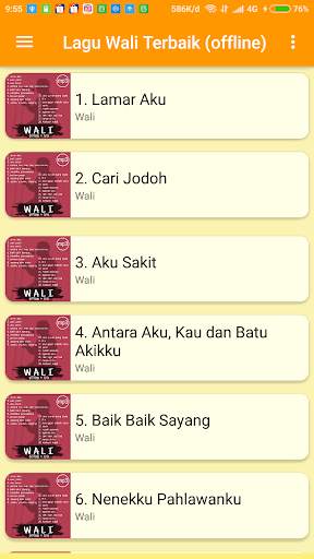 Lagu Wali lengkap offline screenshot 2