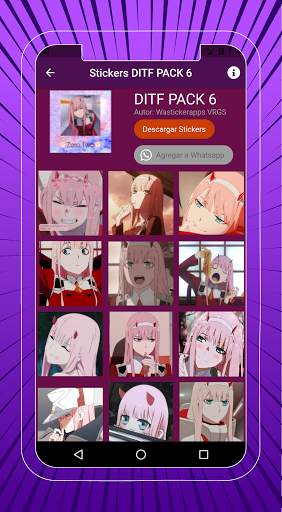Darling in the Franxx stickers for Whatsapp screenshot 7