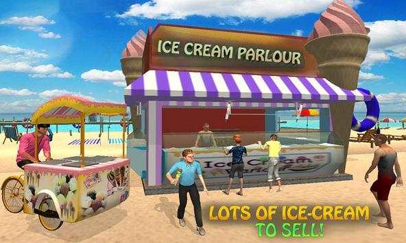 Pantai toko es krim anak pengiriman game screenshot 3