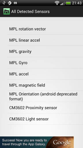 3D Sensors Explorer screenshot 1