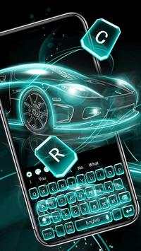 Blue Racing Car keyboard screenshot 1